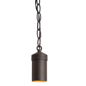 Outdoor Antique Bronze Integrated LED Hanging Pendant with Chain