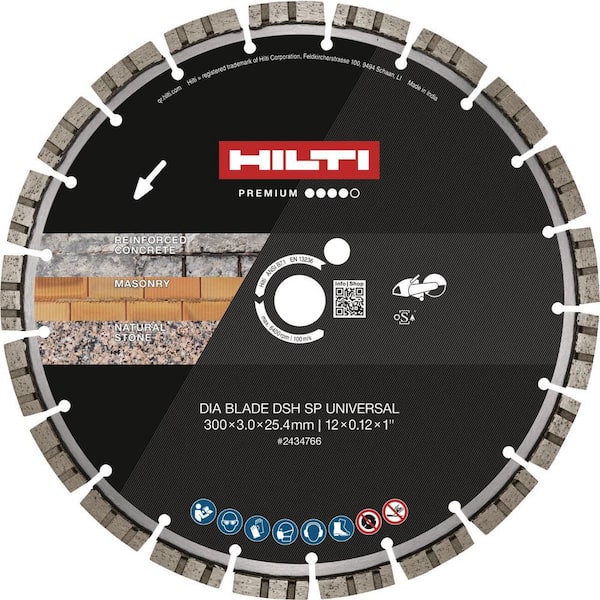 12 in. x 1 in. Super Premium Universal Diamond Saw Blade