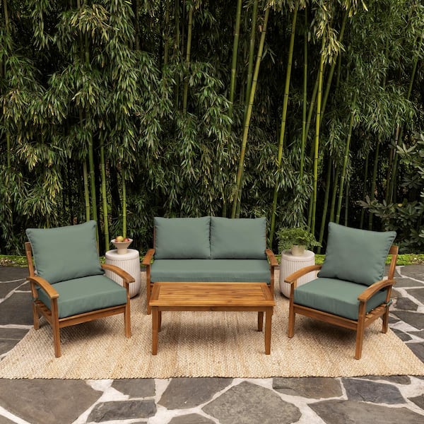 Cushion Sage Green Patio Set Twill Outdoor Cushion Covers Tropical