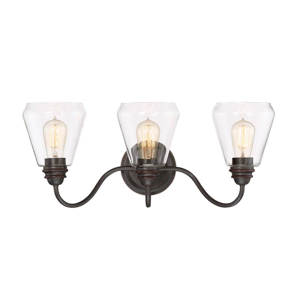 Urban Loft 24" Satin Bronze Industrial Bath Bar Light