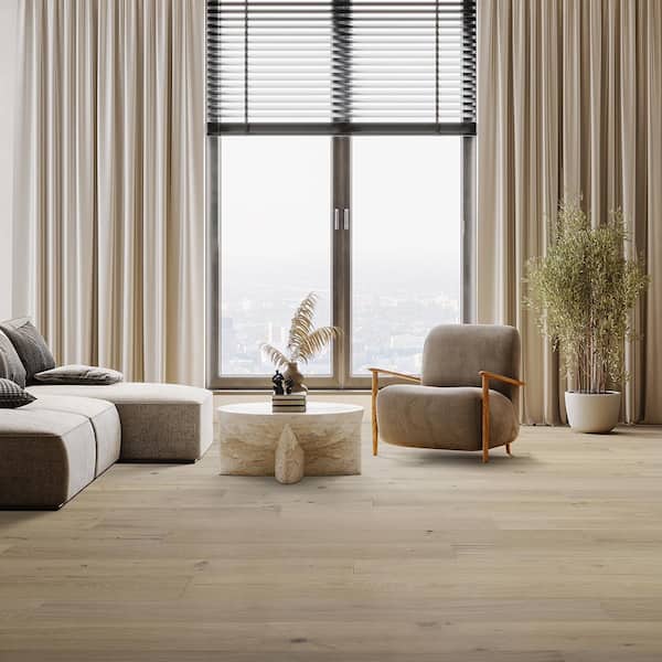 Marshalls French Oak 3/8 in. T x 6.5 in. W. Click Lock Wire Brushed Engineered Hardwood Flooring (945.6 sq. ft./pallet)