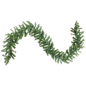 9 ft. x 8 in. Pre-Lit Canadian Pine Artificial Christmas Garland with Multi-Lights