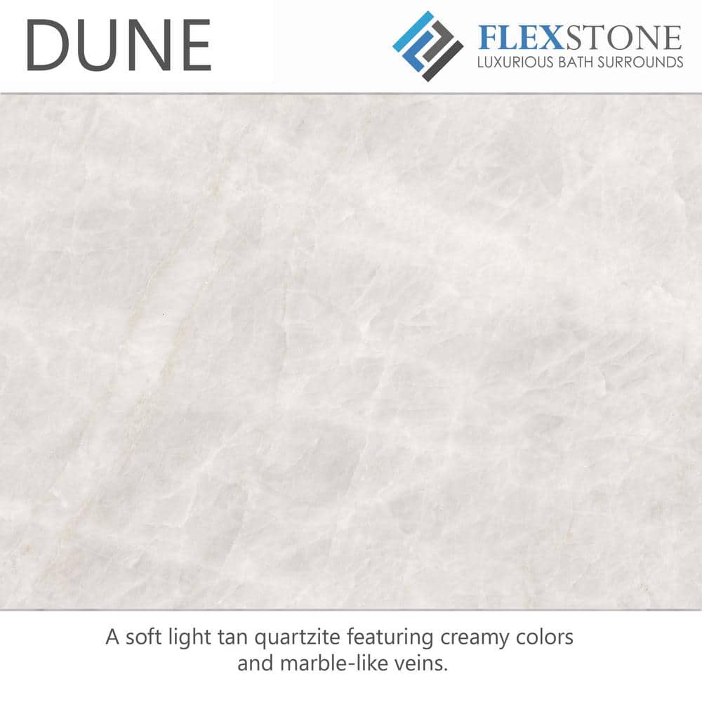 Dune 60" x 60" x 80" Alcove Shower Kit with Corner Shelf