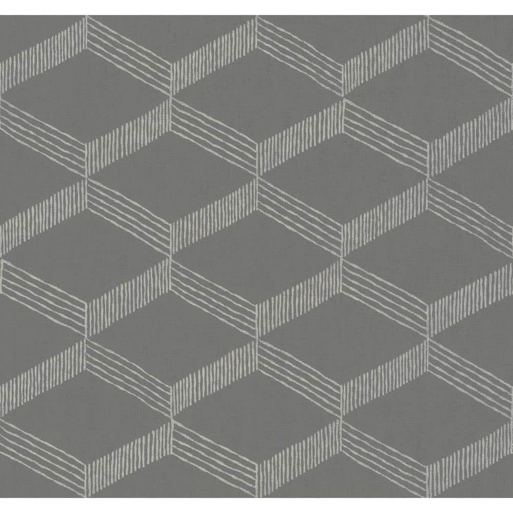York Wallcoverings 60.75 sq.ft. Gray Palisades Paperweave Wallpaper