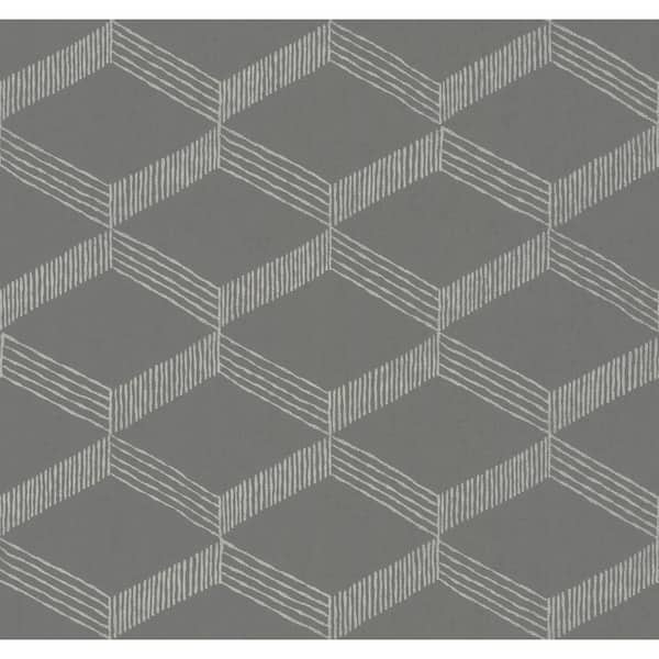 York Wallcoverings 60.75 sq.ft. Gray Palisades Paperweave Wallpaper