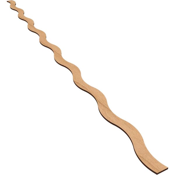 Ekena Millwork Brazos 94 in. H x 0.375 in. W Slatwall Panels in Maple 22-Pack