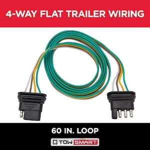 60 in., 4-Way Flat Loop Connector Trailer Light Wiring Kit