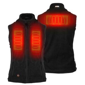 Women's X-Small Black Trek Heated Vest with (1) 7.4-Volt Battery and Micro USB Charging Cable