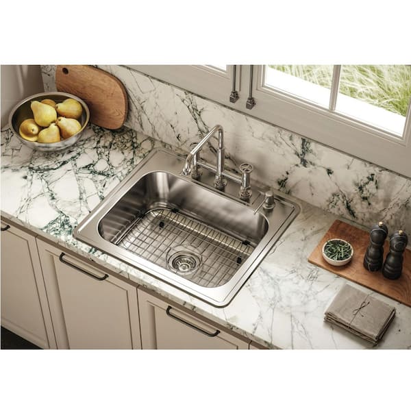 HOUZER Houzer Glowtone 25 in. Stainless Steel Topmount 4