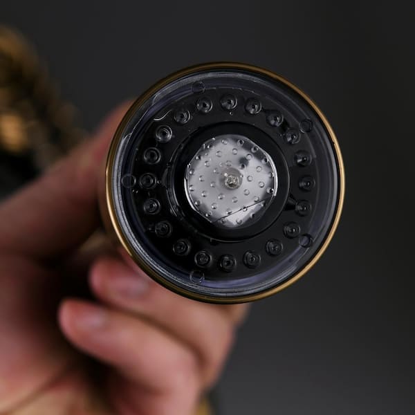 Gold & Black Smart Kitchen Faucet, 3 Modes, LED Temp Control, 360° Rotation