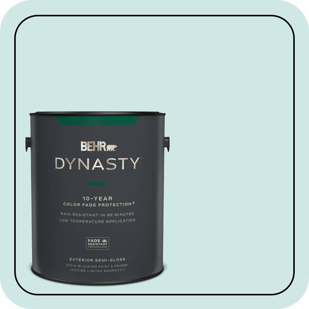 1 gal. Home Decorators Collection #HDC-WR14-5 Icicle Mint Semi-Gloss Exterior Stain-Blocking Paint & Primer price history on PriceWatchPro