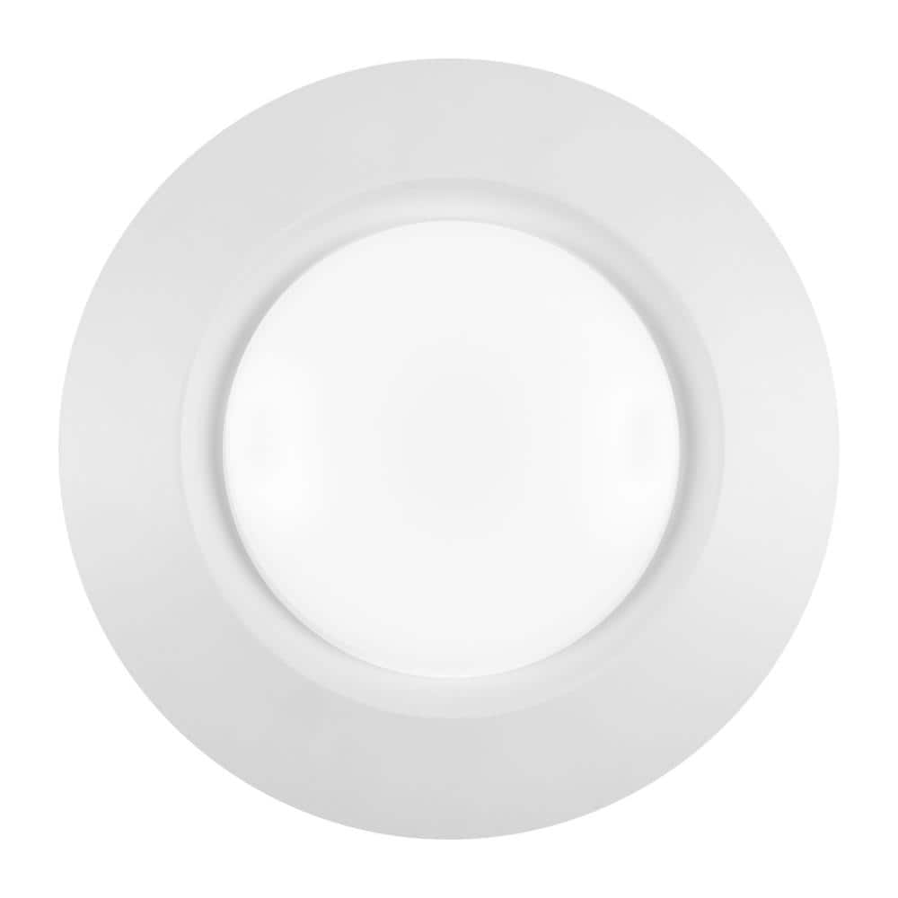 Sleek White Acrylic 8" LED Flush Mount Energy Star Light