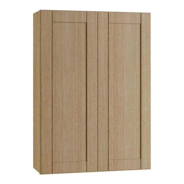 Washington 30 in. W x 12 in. D x 42 in. H Assembled Plywood Wall Kitchen Cabinet in Vanguard Oak with Soft Close
