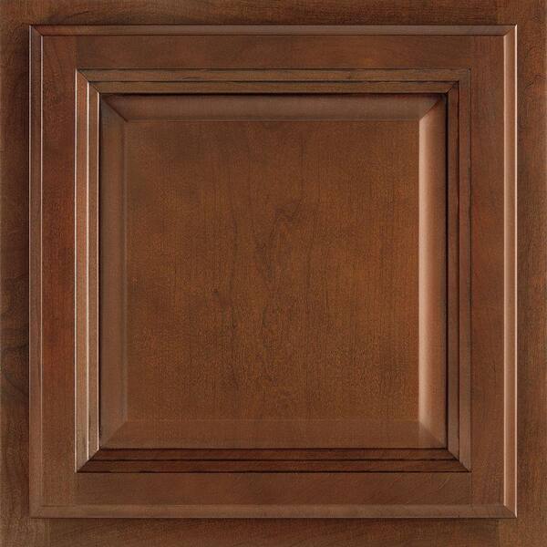 American Woodmark 12-7/8x13 in. Cabinet Door Sample in Portland Cherry Chocolate Glaze