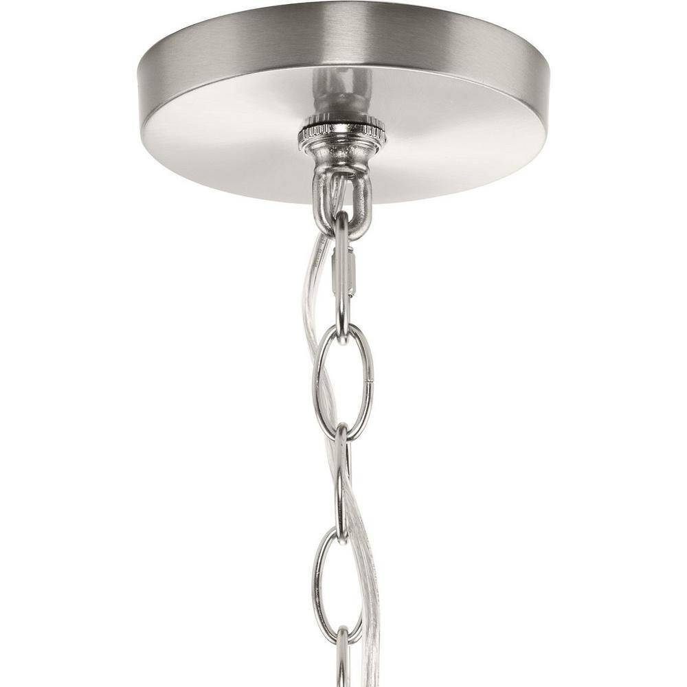 Gilliam Brushed Nickel Glass Foyer Light
