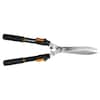 Fiskars 9 in. Power-Lever Steel Blade Telescoping Steel Handle Hedge Shears 391690-1009