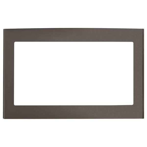 GE Deluxe Built-In 27 in. Microwave Trim Kit in Slate