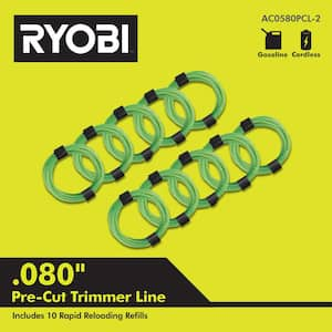 RYOBI 0.095 in. x 16 ft. Pre-Cut Spiral Line (5-Pack) AC04149 - The Home  Depot