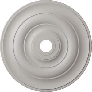 1-1/2 in. x 26-1/2 in. x 26-1/2 in. Polyurethane Jefferson Ceiling Medallion, Ultra Pure White