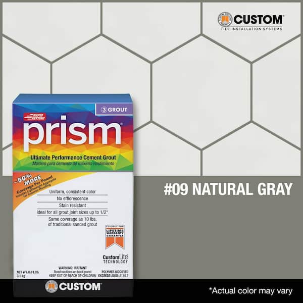 Prism #09 Natural Gray 17 lb. Ultimate Performance Grout