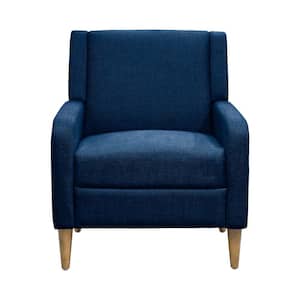 Juno Denim Blue Arm Chair with Upholstered
