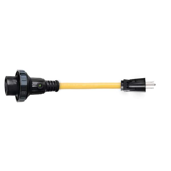 ParkPower by Marinco Pigtail Adapter 15 Amp Male to 30 Amp Female