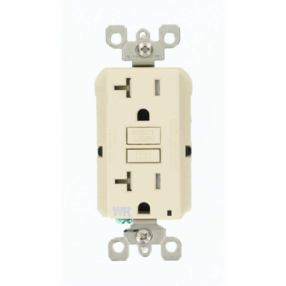 20 Amp SmartlockPro Weather/Tamper Resistant GFCI Outlet, Light Almond price history on PriceWatchPro