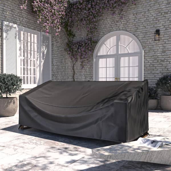 Heavy Duty Water Resistant Vented 81 in. L x 34 in. W Patio Sofa Cover