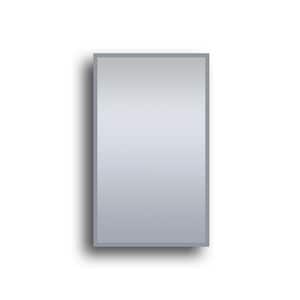 18 in. W x 30 in. H Rectangular Aluminum LED Medicine Cabinet with Mirror and Magnifying Glass