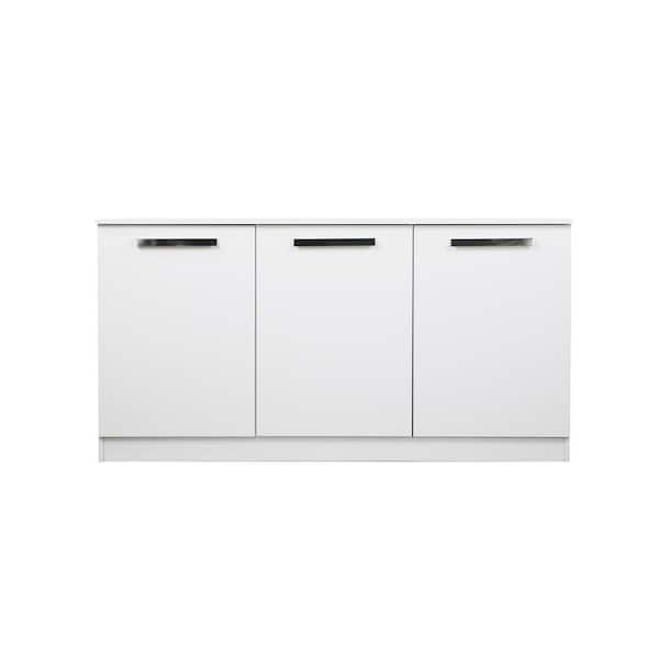 ホワイト 3ドアキャビネット SAINT BIRCH Miami White 3-Door Credenza File Cabinet SBAK4100CFWW