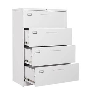 Metal Steel Black File Cabinets for Home Office Lateral File Cabinet 3 Drawer Lateral Filing Cabinet with Lock INTERGREAT 