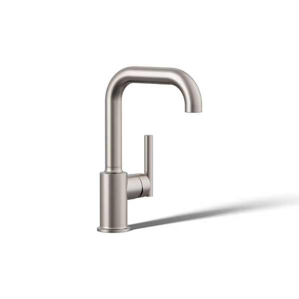 Purist Single-Handle Standard Kitchen Faucet with Secondary Swing Spout in Vibrant Stainless