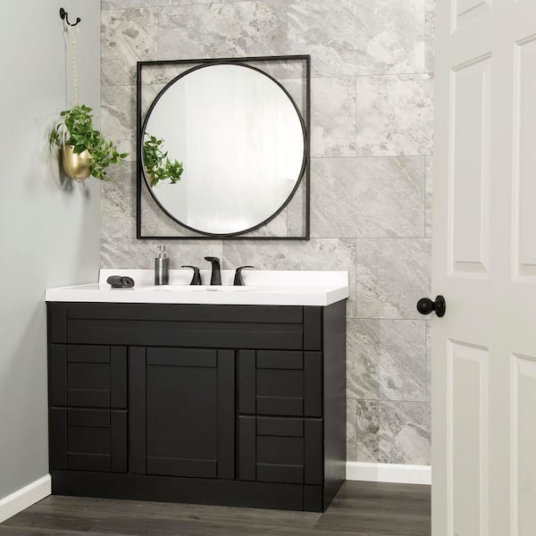 11in x 4. 5in Vinyl Wall Tile Sample in Silver Lake