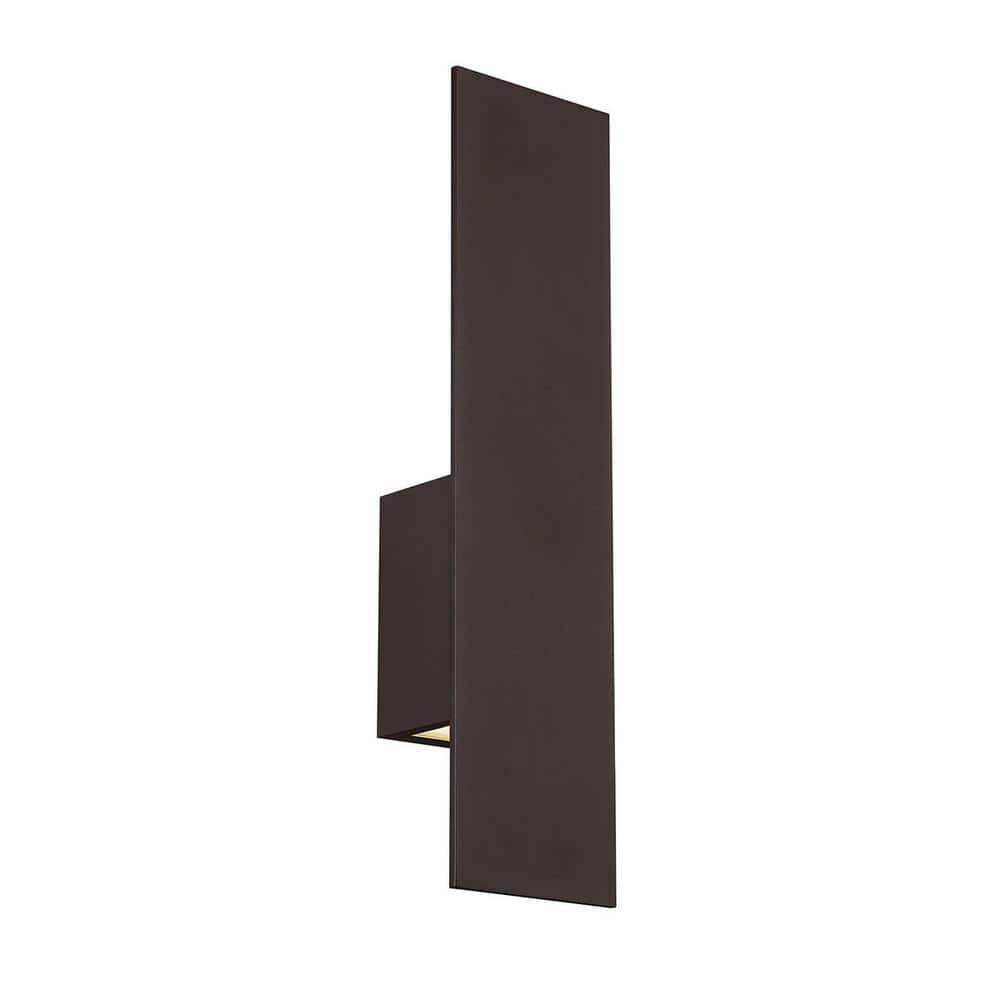 Icon 20 in. Bronze Integrated LED Outdoor Wall Sconce, 3000K price history on PriceWatchPro