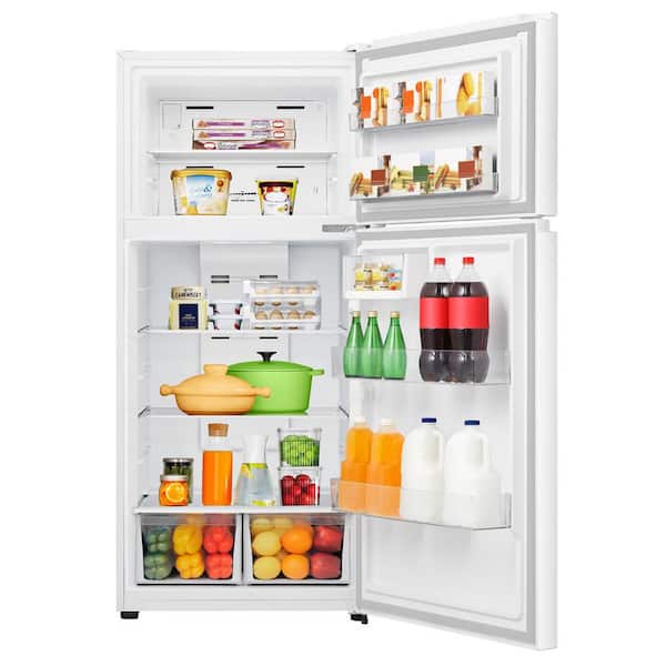 BHRF200-220V160W/N 3個セット Vissani 18 cu. ft. Top Freezer Refrigerator in White with ENERGY