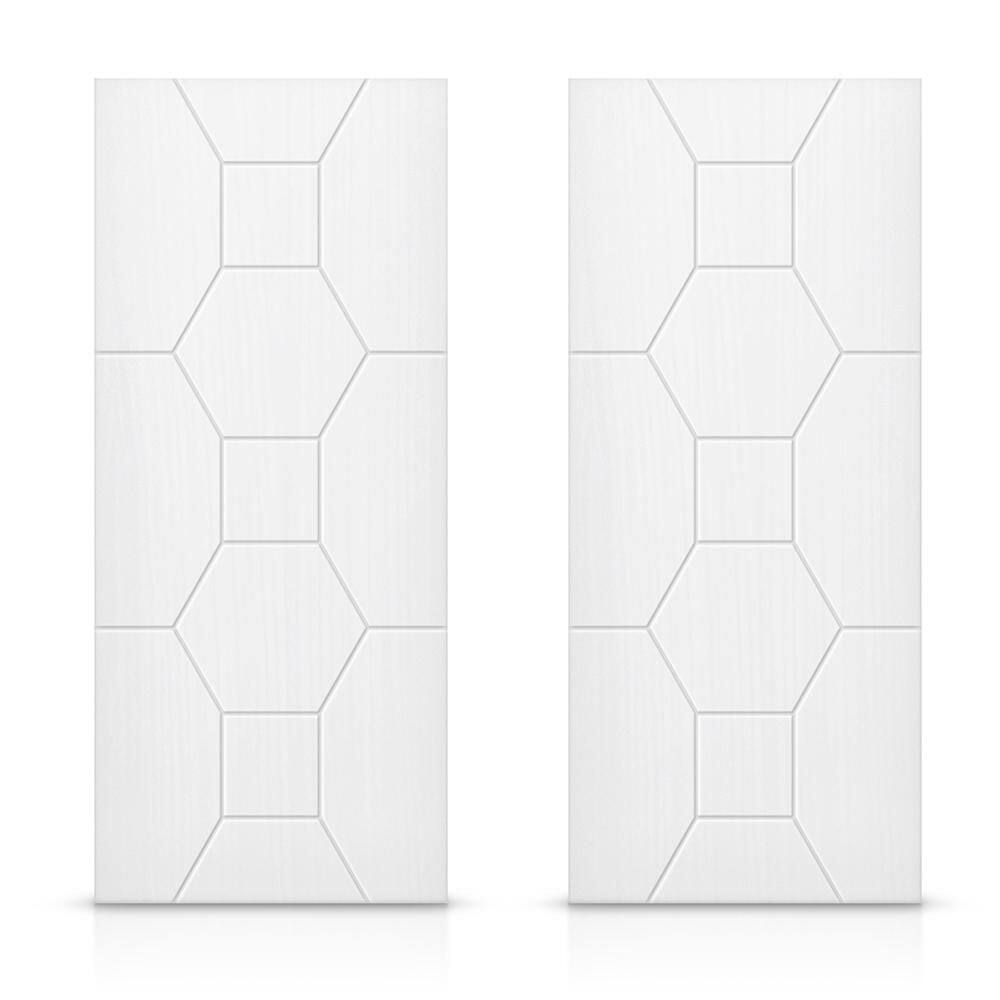 84 in. x 84 in. Hollow Core White Painted Composite MDF Interior Double Closet Sliding Doors price history on PriceWatchPro