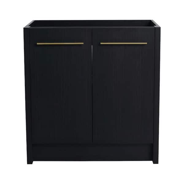 29.13 in. Bath Vanity Cabinet without Top in Black Chestnut Unassembled