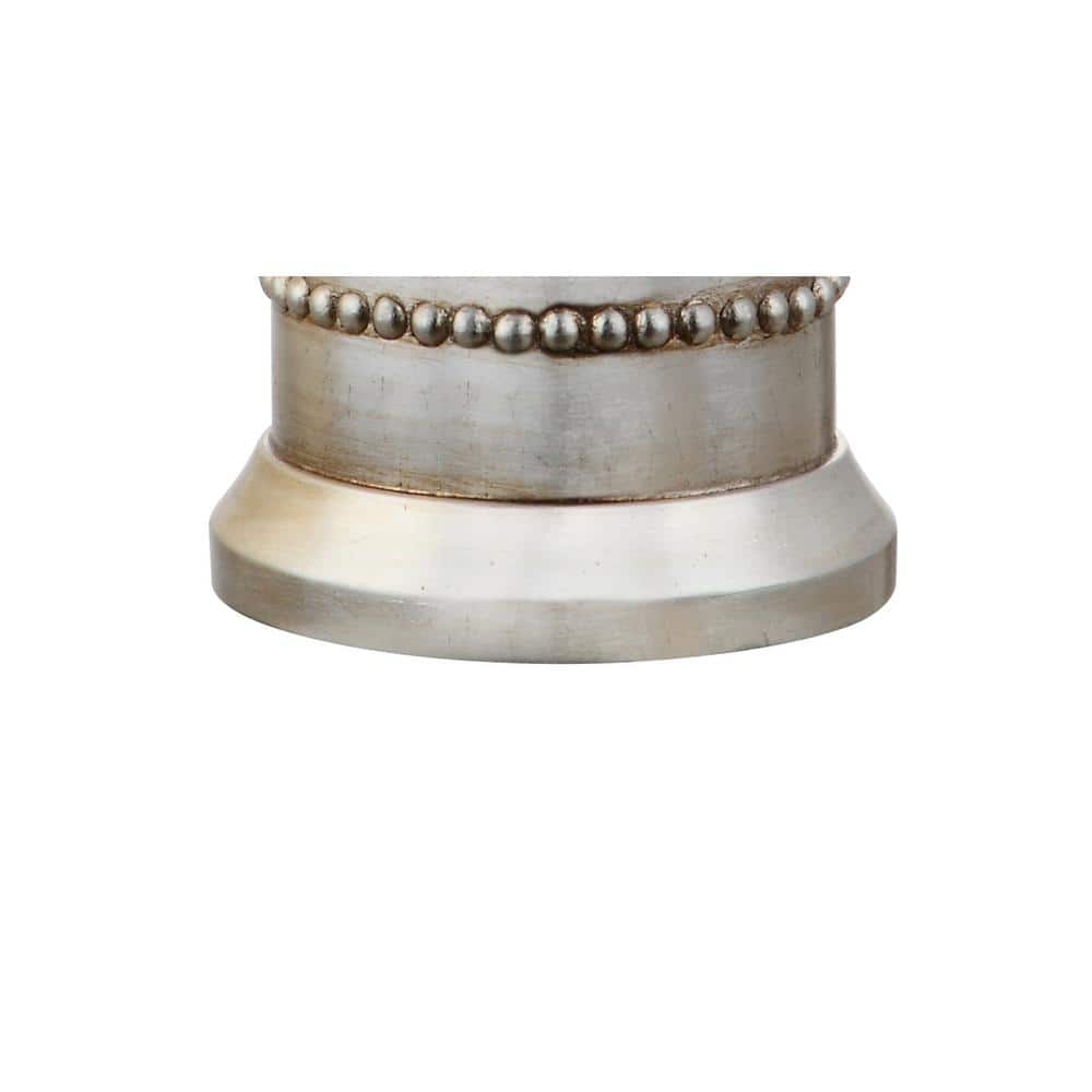 Evelyn 31" Silver Resin Table Lamp with Chrome Finish