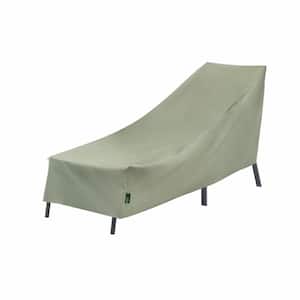 76 in. L x 27 in. W x 30 in. H, Sage Green Basics Patio Chaise Lounge Cover