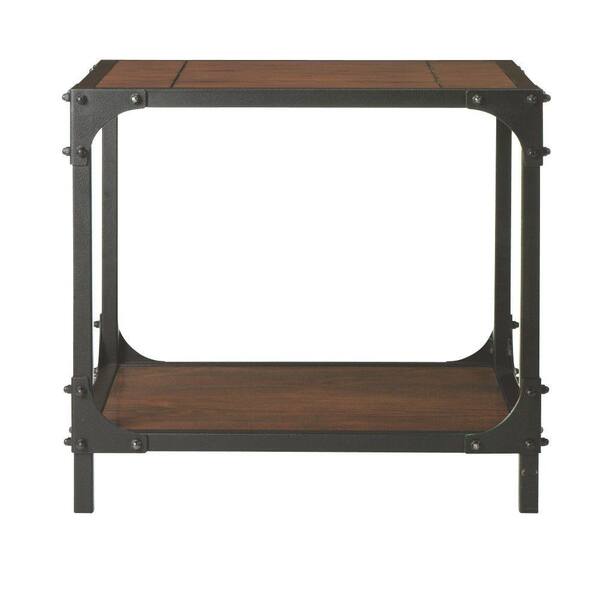 Home Decorators Collection Industrial Empire Black End Table