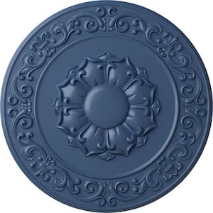 27-3/4" x 2" Sydney Urethane Ceiling Medallion (Fits Canopies up to 5-3/4"), Hand-Painted Americana