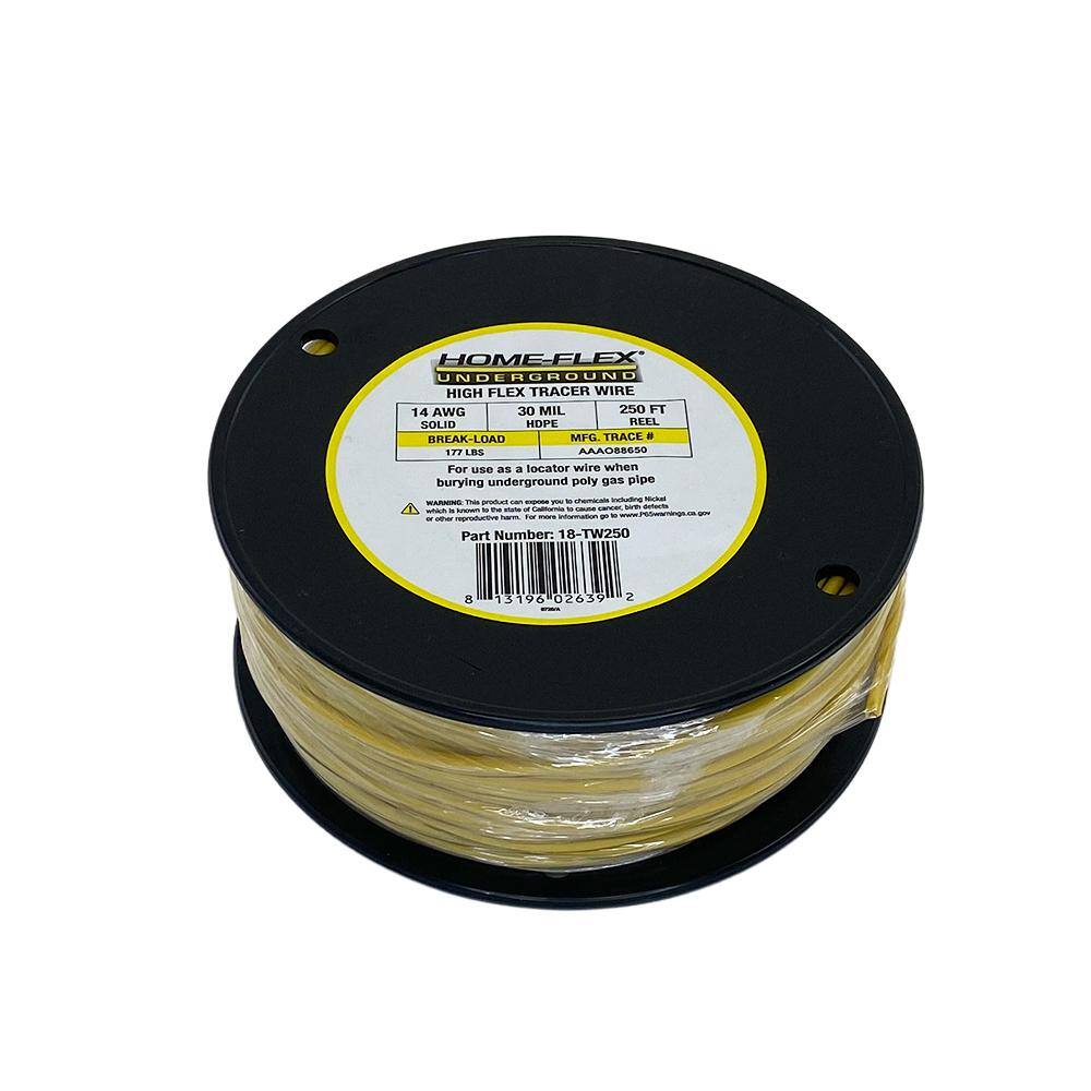 HOMEFLEX 250 ft. 14Gauge Tracer Wire 18TW250 The Home Depot