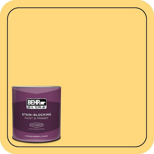 BEHR ULTRA 1 qt. Home Decorators Collection #HDC-SM16-05 Deviled Egg Extra Durable Eggshell Enamel Interior Paint & Primer