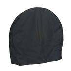 48 in. Round Black Firewood Log Hoop Cover