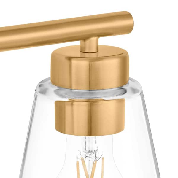 Etched Glass and Brass Soap Dispenser - Magnolia