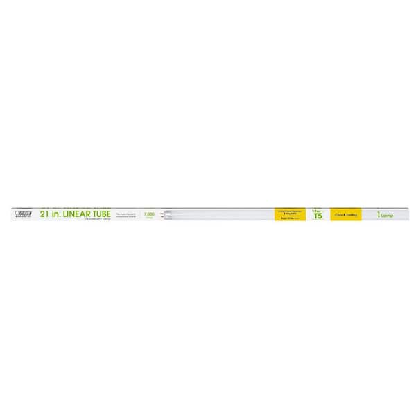thumbnail image 2 of 8 Pack 21 Inch T5 Fluorescent Light Bulb 13 Watt F13T5/WW Compatible With Sylvania Satco Philips GE Under Cabinet Tube Light Warm White 800 Lumen G5 Base 8 Count 2 of 13