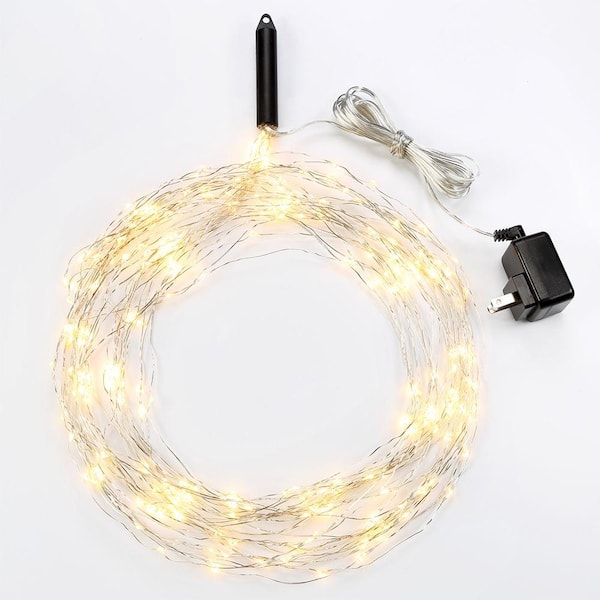 Bulbrite 250-Light Multi Strand Silver LED String Light