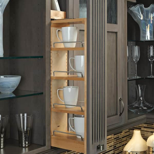 Natural Maple 3 in. W x 39 in. H Wood Wall Filler Pullout, New Kitchen Applications