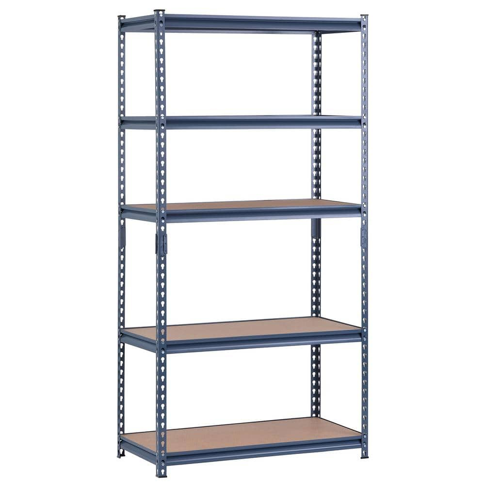 Gorilla Rack GRZ6-3618-5BIMP 5-Shelf 36-by-18-by-72-Inch Shelving Unit,  Black,  price tracker / tracking,  price history charts,   price watches,  price drop alerts