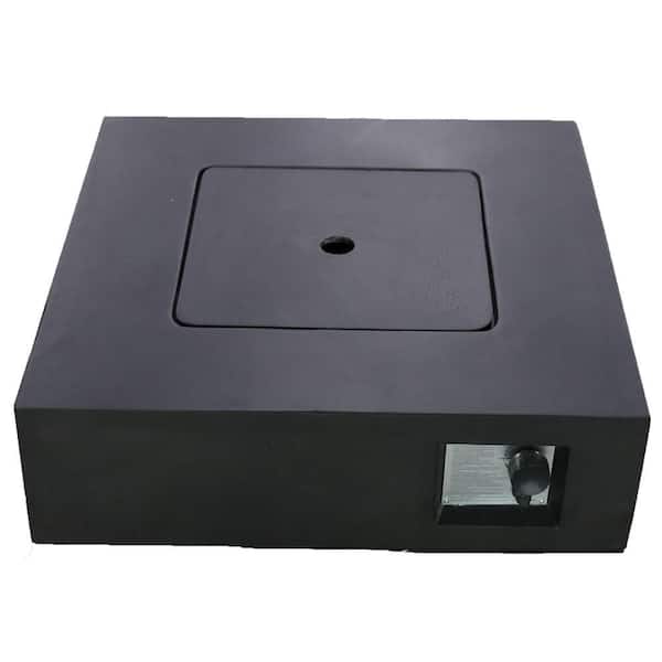 Kadehome 30 in. Square 40000 BTU Charcoal Propane Natural Gas Outdoor Fire Pit Table
